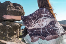 Load image into Gallery viewer, Market of Stars Moonstruck Bohemian Goddess Starduster Kimono w/ Waves
