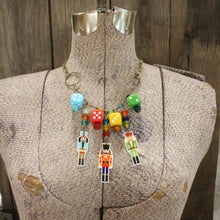 Load image into Gallery viewer, The Primitive Peddler Nutcrackers Game Day Charm&#39;d Necklace
