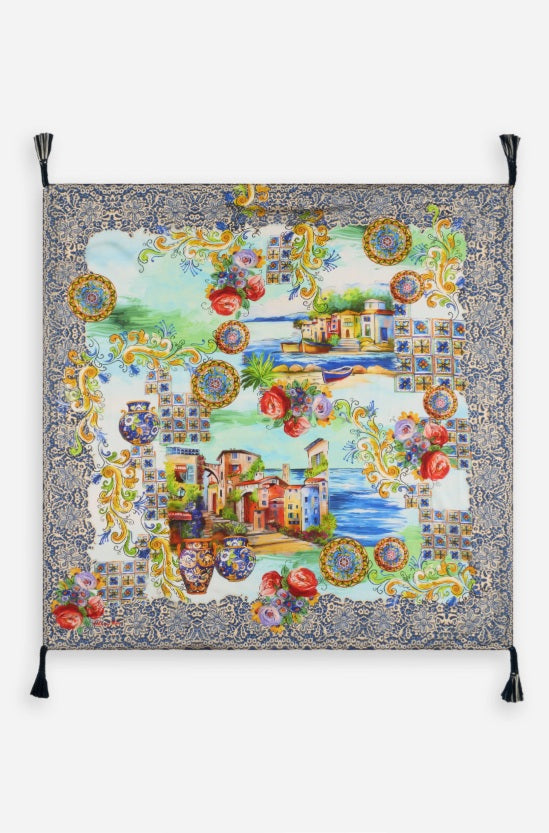 Johnny Was Christy Silk Scarf