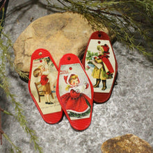 Load image into Gallery viewer, The Primitive Peddler Vintage Christmas In The Eyes Of A Child Charm'd Necklace
