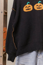 Load image into Gallery viewer, Mello Hooded Halloween Sweater with Jaco O Embroidery
