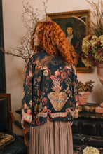 Load image into Gallery viewer, Market of Stars Heart of Gold Pixie Duster Crop Kimono w/ Sacred Heart
