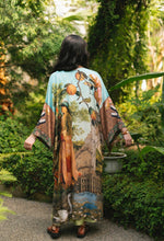 Load image into Gallery viewer, Market of Stars Secret Garden Opera Duster Kimono Robe w/ Swan, Fan
