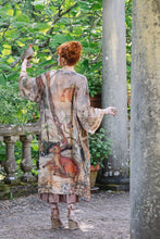 Load image into Gallery viewer, Market of Stars Lovelight Opera Duster Kimono Robe w/woodland deer &amp; swallow
