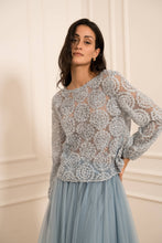 Load image into Gallery viewer, Choklate Paris Textured rosette blouse
