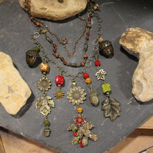 Load image into Gallery viewer, The Primitive Peddler Color Explosion Charm'd Necklace
