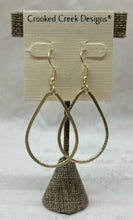 Load image into Gallery viewer, Crooked Creek Designs Large Teardrop Gold Earring
