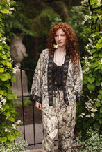 Load image into Gallery viewer, Market of Stars Honey &amp; The Moon Pixie Duster Crop Kimono w/ Florals &amp; Bees
