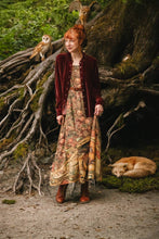 Load image into Gallery viewer, Market of Stars Woodland Wisdom Bohéme Maxi Slip Dress w/ Florals, Fox &amp; Owl
