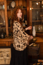 Load image into Gallery viewer, Market of Stars Curiosities Pixie Duster Crop Kimono w/ whimsical print
