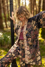 Load image into Gallery viewer, Market of Stars Lionheart Matinée Duster w/ florals &amp; Narnia inspired print
