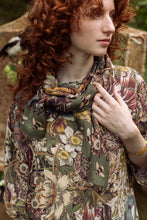 Load image into Gallery viewer, Market of Stars Love Grows Wild Floral Scarf with Bees
