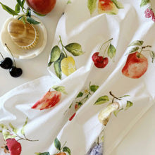 Load image into Gallery viewer, Emily Lex Studio Fruit cotton flour sack tea towel

