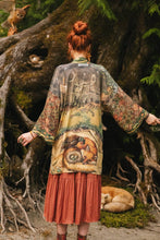 Load image into Gallery viewer, Market of Stars Woodland Wisdom Matinée Duster w/ Florals, Fox &amp; Owl
