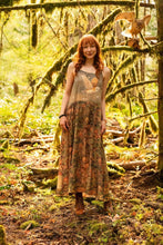 Load image into Gallery viewer, Market of Stars Woodland Wisdom Bohéme Maxi Slip Dress w/ Florals, Fox &amp; Owl
