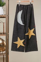 Load image into Gallery viewer, Mello Washed Sun &amp; Star Wide Pants
