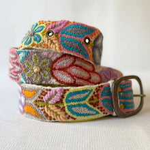 Load image into Gallery viewer, Jenny Krauss Folklorica Floral Embroidered Wool Belt
