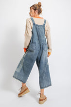 Load image into Gallery viewer, Easel Washed Denim Bandana Jumpsuit Blue
