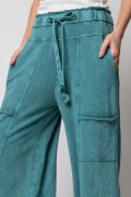 Easel Mineral Washed Terry Knit Pant