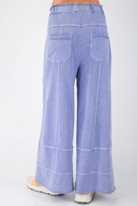 Easel Mineral Washed Terry Knit Pants