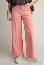 Load image into Gallery viewer, Easel Soft Stretch High Waisted Twill Pants Peach Blossom
