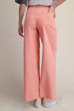 Load image into Gallery viewer, Easel Soft Stretch High Waisted Twill Pants Peach Blossom
