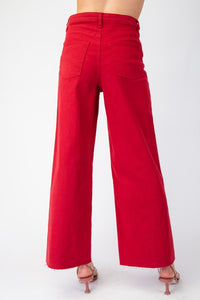 Easel Soft Stretch High Waisted Twill Pants