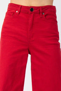 Easel Soft Stretch High Waisted Twill Pants