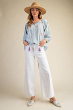 Load image into Gallery viewer, Easel Soft Stretch High Waisted Twill Pants White
