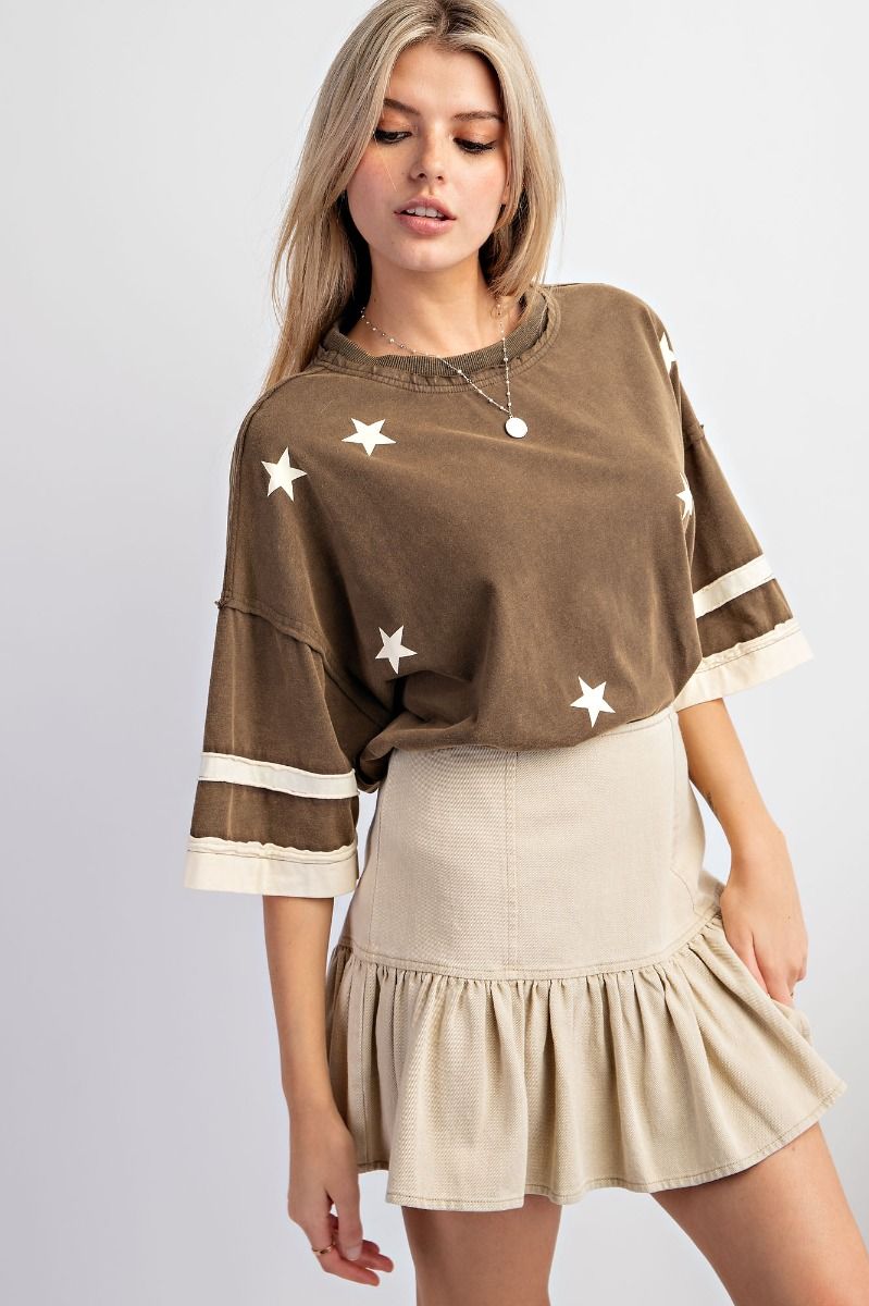 Easel Washed Twill Skirt