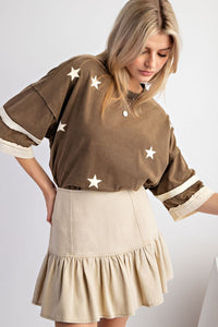 Easel Washed Twill Skirt