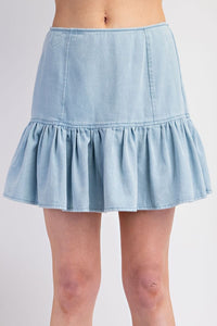 Easel Washed Twill Skirt