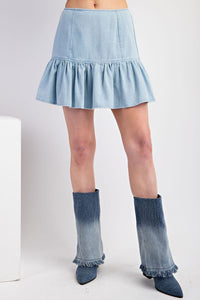 Easel Washed Twill Skirt