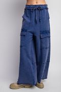 Load image into Gallery viewer, Easel Mineral Washed Terry Knit Cargo Sweatpants
