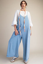 Load image into Gallery viewer, Easel Mineral Washed Cotton Span Jumpsuit.
