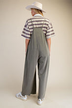 Load image into Gallery viewer, Easel Mineral Washed Cotton Span Jumpsuit.
