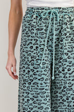 Load image into Gallery viewer, Easel Animal Print Mineral Washed Terry Knit Pants
