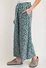 Load image into Gallery viewer, Easel Animal Print Mineral Washed Terry Knit Pants
