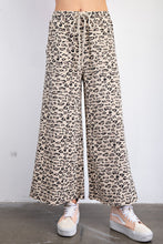 Load image into Gallery viewer, Easel Animal Print Mineral Washed Terry Knit Pants
