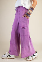 Load image into Gallery viewer, Easel Washed Wide Leg Terry Pants
