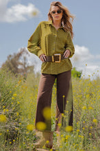 Load image into Gallery viewer, Easel Self Fray Bottom Washed Stretch Twill Pants
