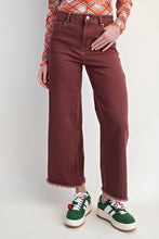 Load image into Gallery viewer, Easel Self Fray Bottom Washed Stretch Twill Pants
