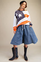 Load image into Gallery viewer, Easel Washed Denim Knee Length Skirt Pants

