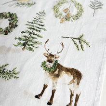 Load image into Gallery viewer, Emily Lex Studio Evergreen christmas tea towel
