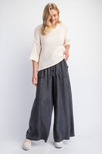 Load image into Gallery viewer, Easel Washed Chambray Palazzo Pants
