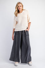 Load image into Gallery viewer, Easel Washed Chambray Palazzo Pants
