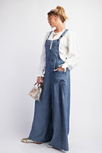 Load image into Gallery viewer, Easel Washed Chambray Denim Jumpsuit
