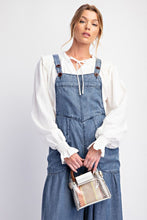 Load image into Gallery viewer, Easel Washed Chambray Denim Jumpsuit
