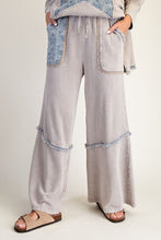 Load image into Gallery viewer, Easel Star Patch Mix Washed Terry Pants
