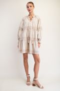 Load image into Gallery viewer, Easel Mineral Washed Cotton Tiered Dress
